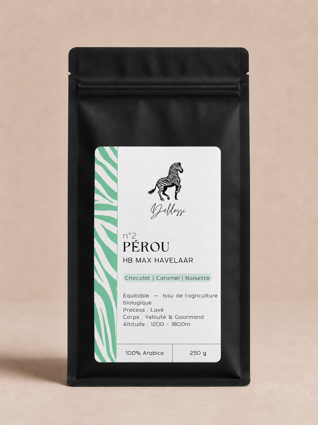 Sachet Pérou · San Ignacio, 250 g, vue de face